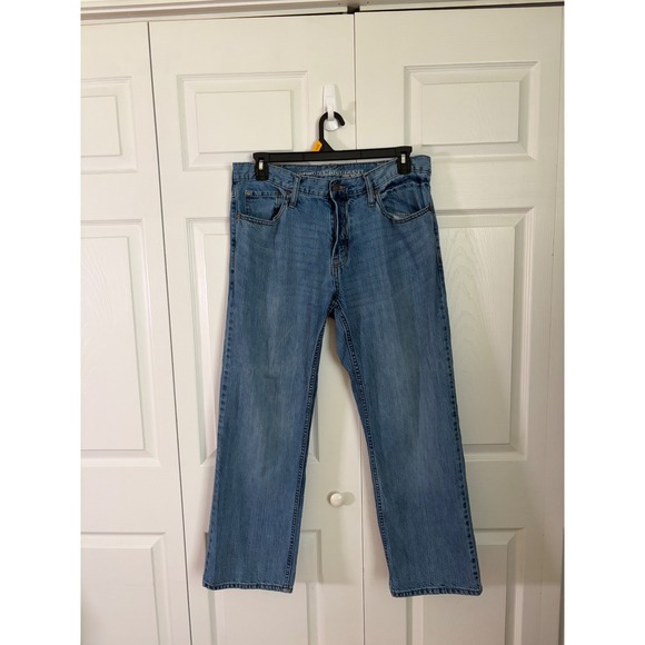 Old Navy Other - Old Navy Famous Jeans Mens 36x30 Blue Straight Leg Denim Medium Wash 100% Cotton